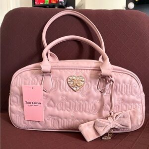 Juicy Couture Light Pink Quilted Shoulder Bag